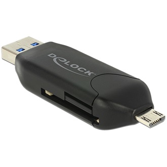 Delock USB OTG SD/MicroSD kártyaolvasó