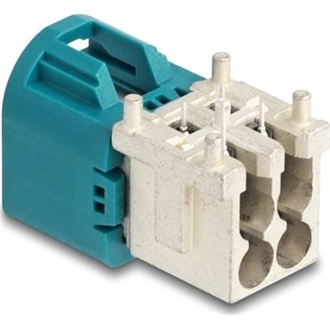 Delock Mini FAKRA Z A-típusú quad lefelé hajlított apa PCB