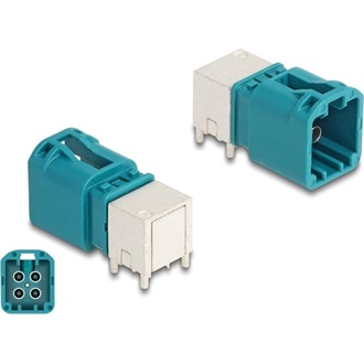 Delock Mini FAKRA Z B-típusú quad hajlított apa PCB