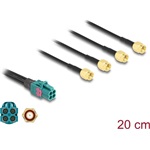 Delock Mini FAKRA Z quad kábel anya - 4 db. SMA apa 20 cm