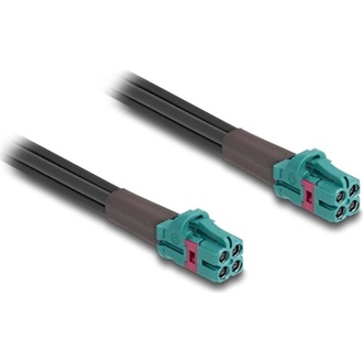 Delock Mini FAKRA Z -> Mini FAKRA Z F/F adatkábel 1m fekete B-Type