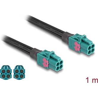 Delock Mini FAKRA Z quad kábel anya - Mini FAKRA Z anya quad 1 m