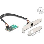 Delock Mini PCIe I/O PCIe teljes méretű 1 x RJ45 Gigabit LAN