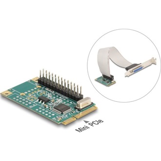 Delock Mini PCIe I/O PCIe teljes méretű 1 x párhuzamos