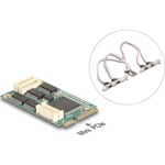 Delock Mini PCIe I/O PCIe teljes méretű 4 x soros RS-232