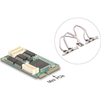 Delock Mini PCIe I/O PCIe teljes méretű 4 x soros RS-232