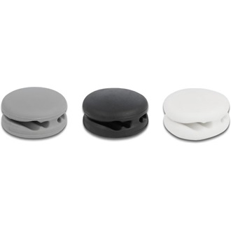 Delock Mini kábeltartó 4 átvezető készlettel öntapadós, 3 darabos