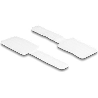 Delock Mini tépőzáras kábeltartó hossza 90 mm és szélessége 24 mm, 10 db. fekete, fehér