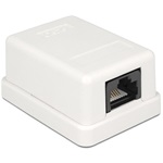 Delock Modular Wall Outlet 1 Port Cat.6 compact UTP