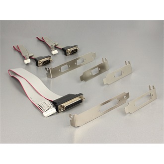 Delock mini PCI-E x1 2+1 portos soros port párhuzamos port multi IO vezérlő