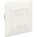 Delock Modulos fali aljzat süllyesztett 2 Port Cat.6A LSA