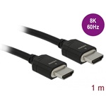Delock HDMI 2.1 -> HDMI 2.1 M/M video kábel 1m fekete