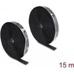 Delock Nagy teherbírású öntapadós szalag hossza 15 m x szélessége 25 mm, fekete