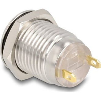 Delock Nyomógomb beszereléshez 12 mm 2 x forrasztási csatlakozó