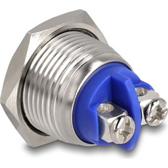 Delock Nyomógomb installáláshoz 16 mm 2 db. csavaros kapocs aktuátor nagyon domború