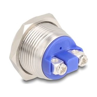 Delock Nyomógomb installáláshoz 19 mm 2 db. csavaros kapocs aktuátor nagyon domború