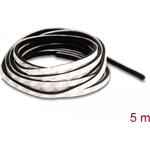 Delock Öntapadós kefe csíp 5 mm széles - hossza 5 m fekete