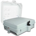 Delock Optikai szál elosztó doboz belső és külső használatra IP65 vízhatlan, zárható 24 port szürke