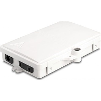 Delock Optikai szál elosztó doboz beltéri és kültéri használatra IP65 vízálló, zárható 2 portos fehér