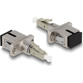 Delock Optikai szál hibrid párosító LC Simplex apa - SC Simplex anya bézs