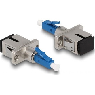 Delock Optikai szál hibrid párosító LC Simplex apa - SC Simplex anya kék