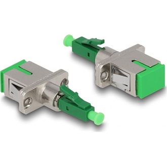 Delock Optikai szál hibrid párosító LC Simplex apa - SC Simplex anya zöld