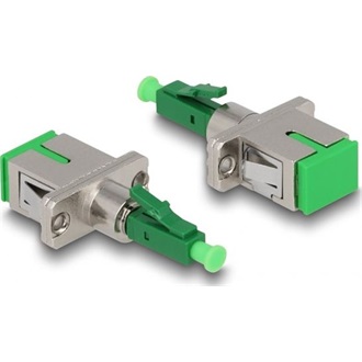 Delock Optikai szál hibrid párosító LC Simplex apa - SC Simplex anya zöld