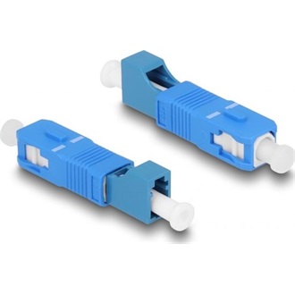 Delock Optikai szál hibrid párosító SC Simplex apa - LC Simplex anya kék