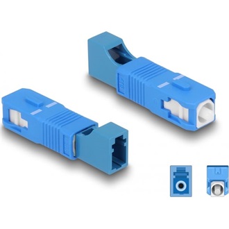 Delock Optikai szál hibrid párosító SC Simplex apa - LC Simplex anya kék