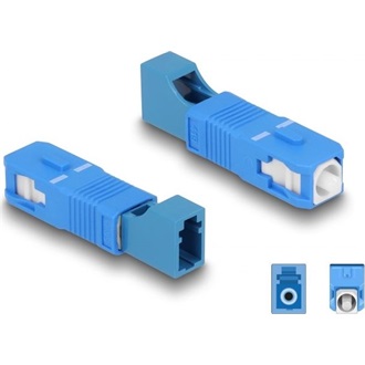 Delock Optikai szál hibrid párosító SC Simplex apa - LC Simplex anya kék