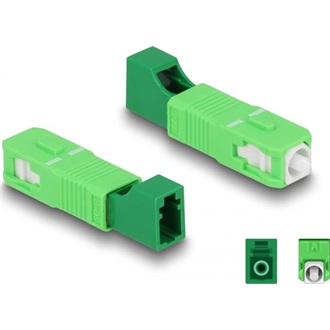 Delock Optikai szál hibrid párosító SC Simplex apa - LC Simplex anya zöld
