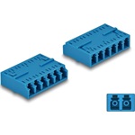 Delock Optikai szál kapcsolat HD LC Hexaplex anya - LC Hexaplex anya kék