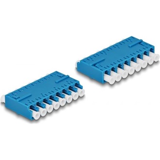 Delock Optikai szál kapcsolat HD LC Octuplex anya - LC Octuplex anya kék
