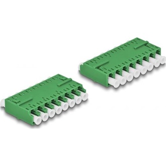Delock Optikai szál kapcsolat HD LC Octuplex anya - LC Octuplex anya zöld