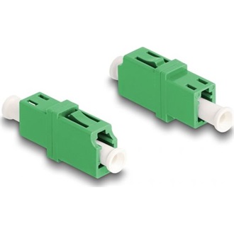 Delock Optikai szál párosító LC Simplex anya - LC Simplex anya APC zöld