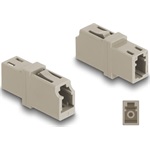 Delock Optikai szál párosító LC Simplex anya - LC Simplex anya OM1/OM2 bézs