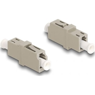 Delock Optikai szál párosító LC Simplex anya - LC Simplex anya OM1/OM2 bézs