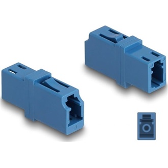 Delock Optikai szál párosító LC Simplex anya - LC Simplex anya UPC kék