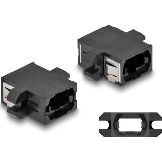 Delock Optikai szál párosító MPO anya - MPO anya fekete