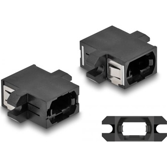 Delock Optikai szál párosító MPO anya - MPO anya fekete