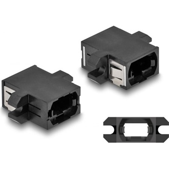 Delock Optikai szál párosító MPO anya - MPO anya fekete