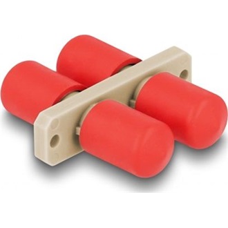 Delock Optikai szál párosító ST Duplex anya - ST Duplex anya bézs