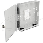 Delock Optikai szálas fali doboz 4 x SC Simplex vagy LC Duplex adapterhez, fémburkolatos