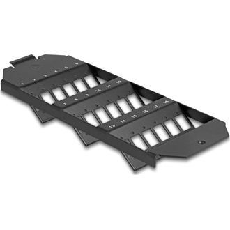 Delock Optikai szálas foglalat 18 portos SC Simplex / LC Duplex párosítókhoz fekete