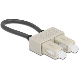 Delock SC Duplex Male adapter fekete loopback Adapter SC/OM2 Multi-mode