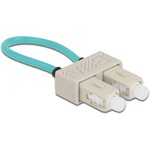 Delock SC Duplex Male adapter kék loopback Adapter SC/OM3 Multi-mod