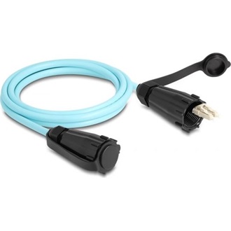 Delock LC Duplex -> LC Duplex M/M adatkábel 2m sárga OM3, IP68 védősapkával