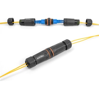 Delock Optikai szálas kábel csatlakoztató SC Duplex anya - SC Duplex anya APC M20 cérnával IP68 por és vízhatlan