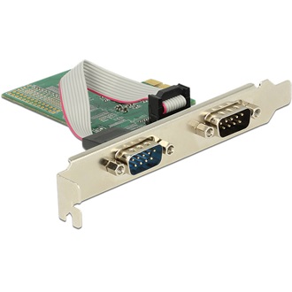 Delock Serial RS232 DB9 2-port PCIe x1 IO vezérlő