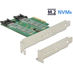 Delock PCI Express-kártya > 3 x M.2 nyílás – alacsony profilú formatényezo